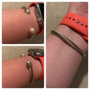 OCEAN IMAGES COLLECTION  PEARL WIRE CUFF BRACELET